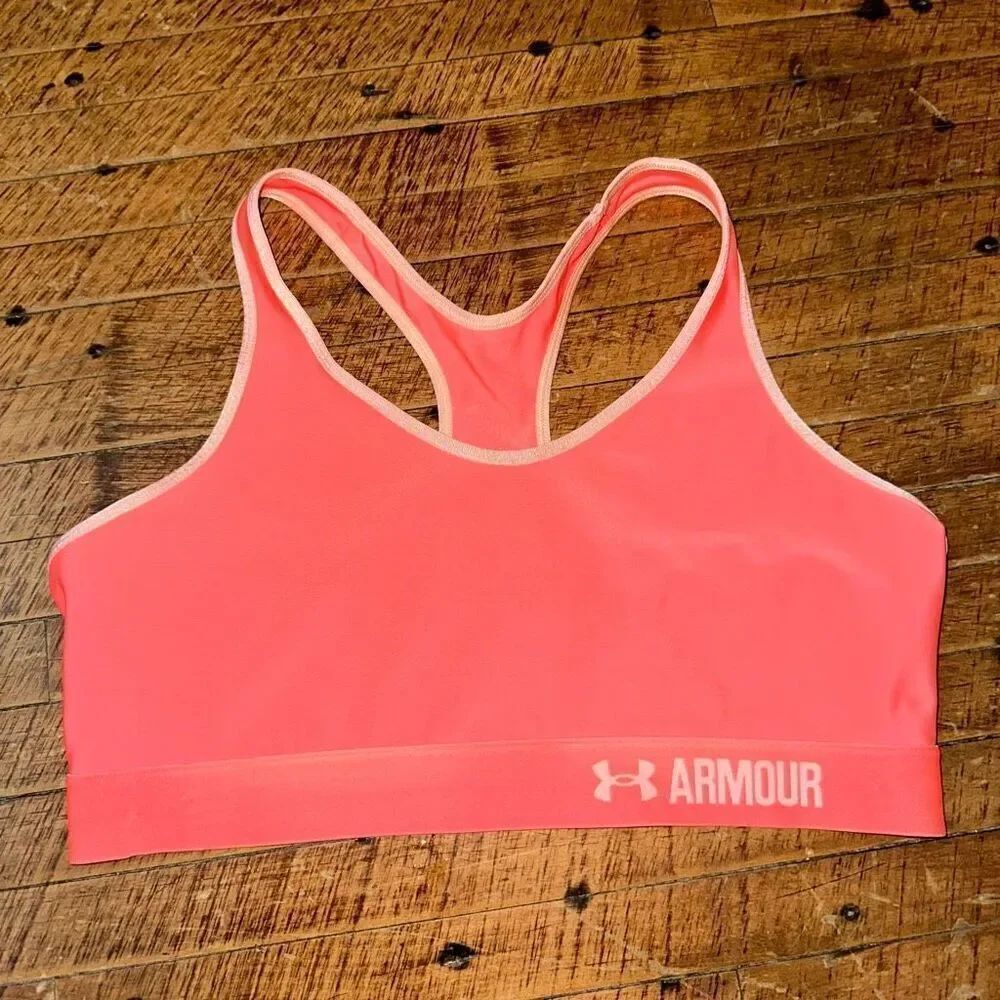 Under Armour pink racerback Athleisure sports bra
